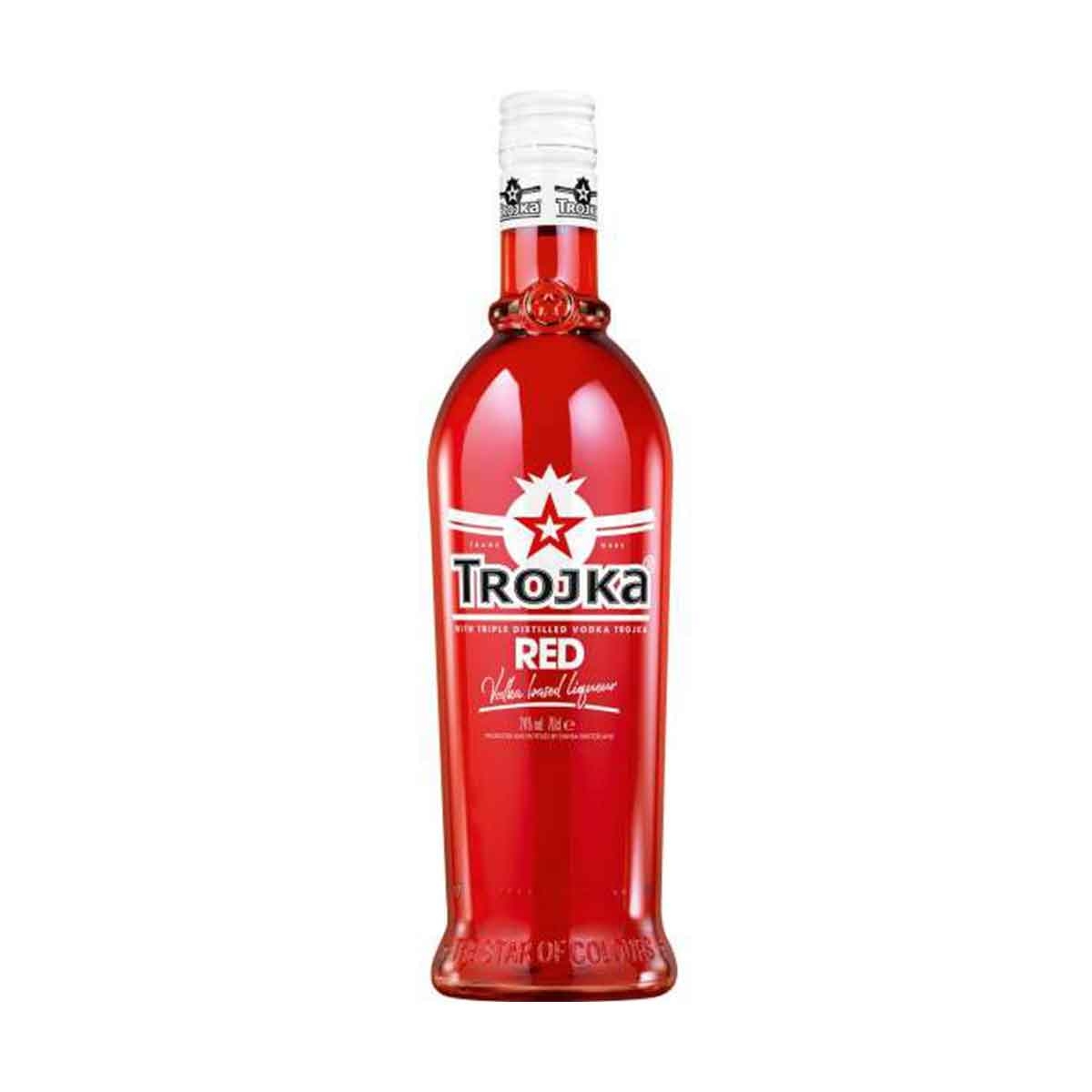 Photo 70 cl Red Vodka Likör Trojka        24% 1Stück product
