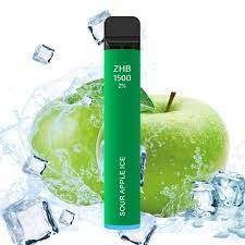 Photo ZHB 1500- Sour Apple Ice - 2%Nikotin product